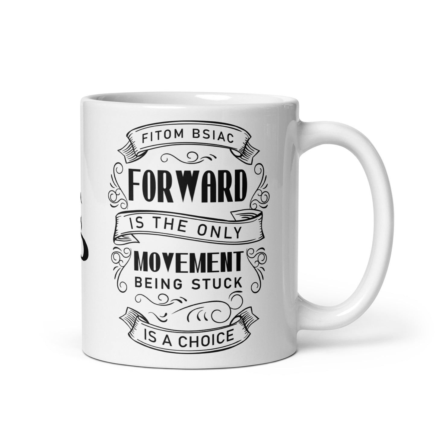 White glossy mug 11oz