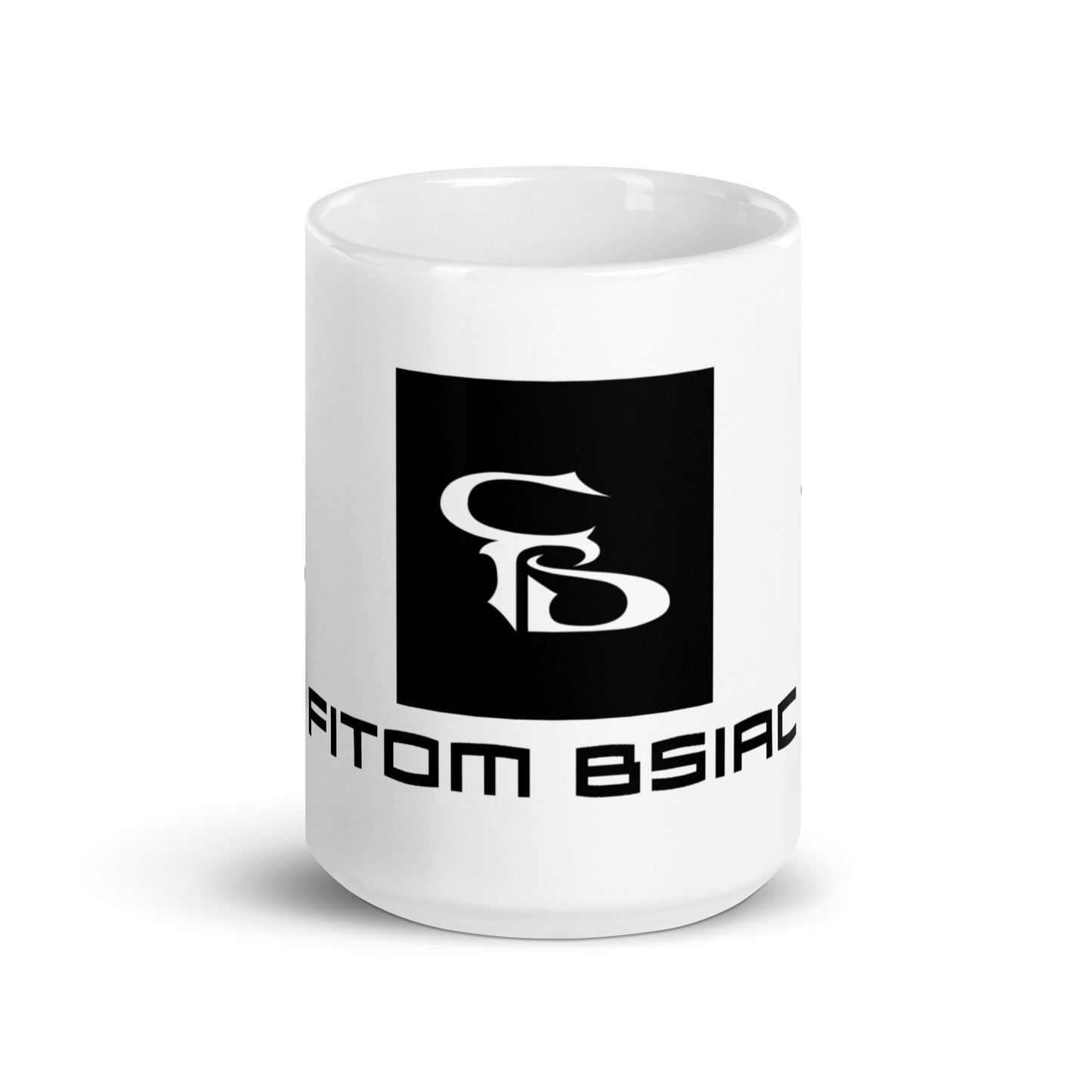 White glossy mug 15oz