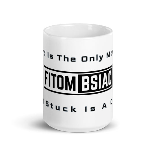 White glossy mug 15oz