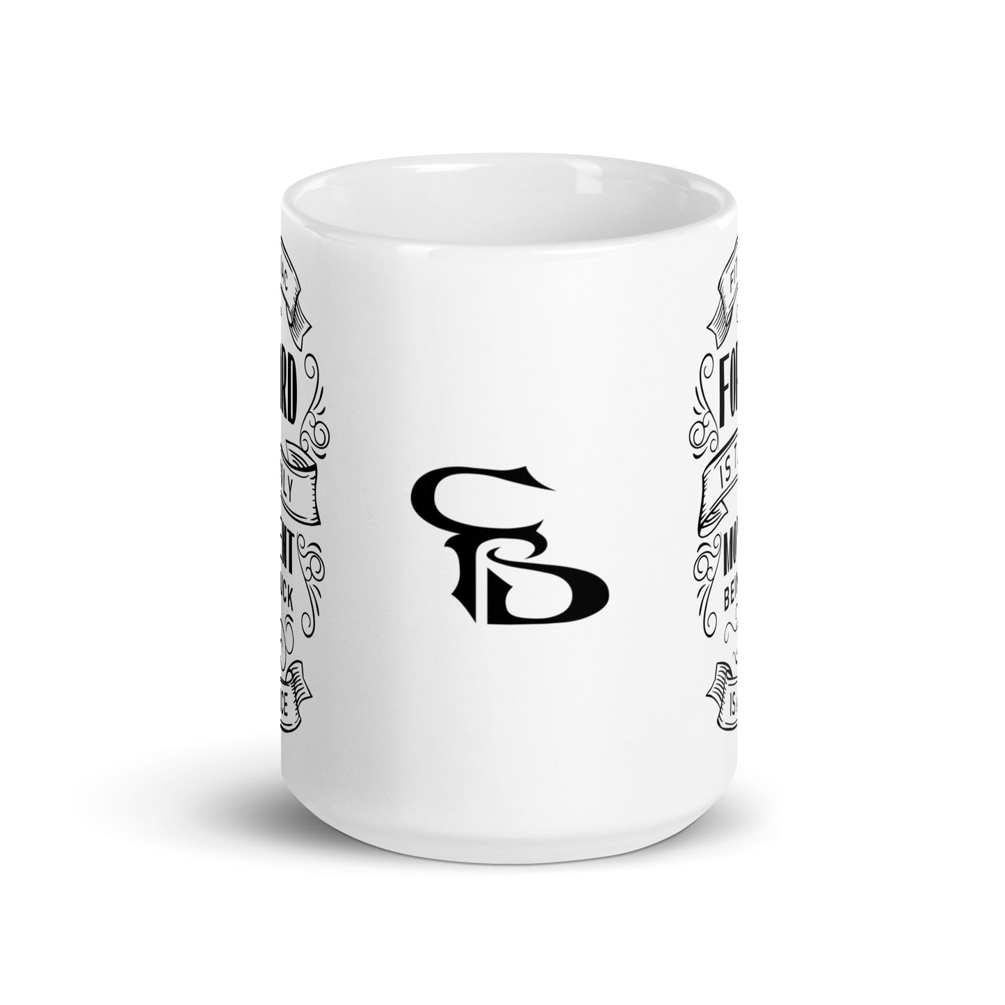 White glossy mug 15oz
