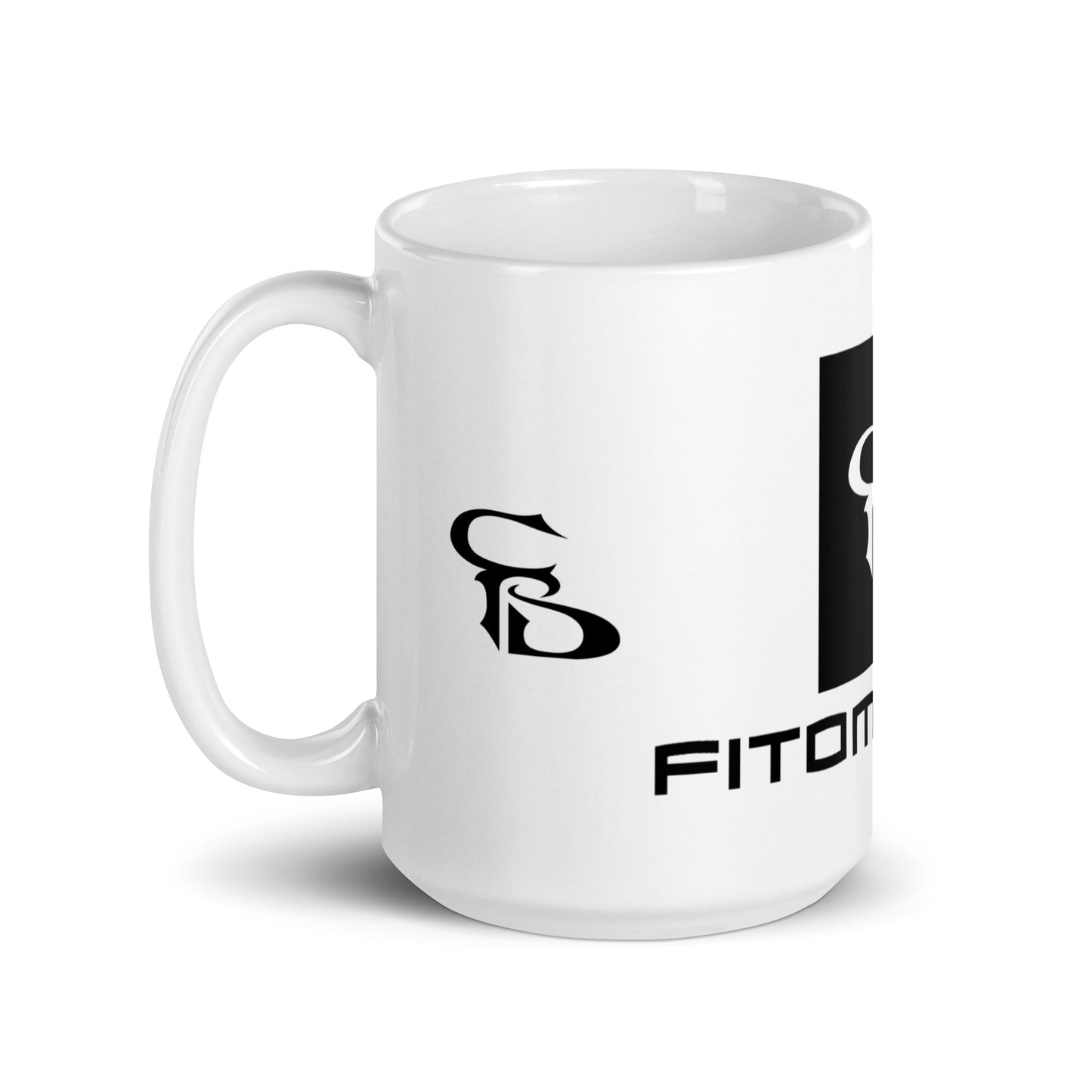 White glossy mug 15oz
