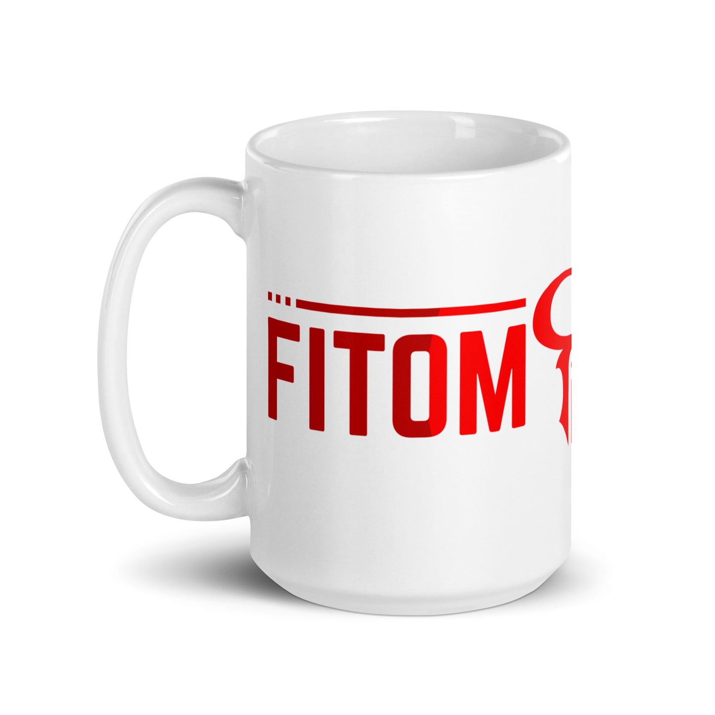 White glossy mug 15oz