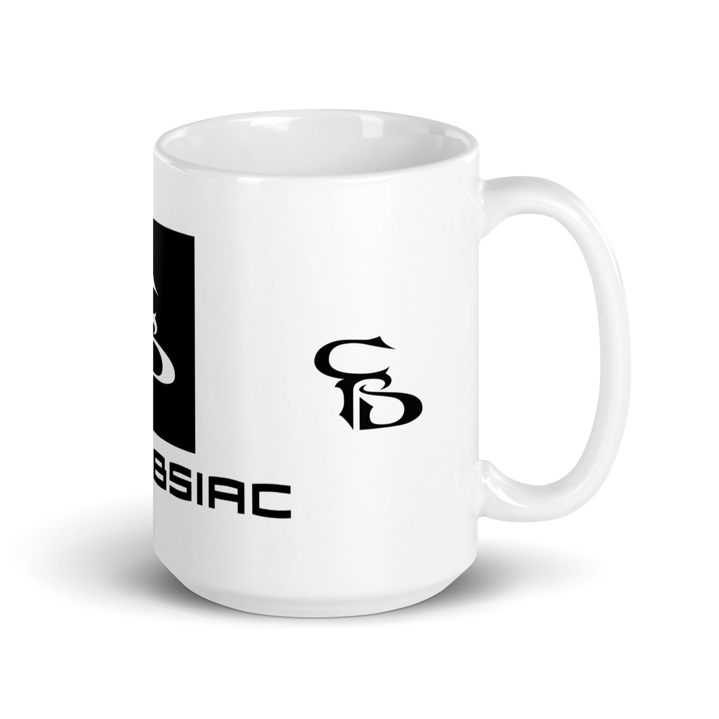 White glossy mug 15oz