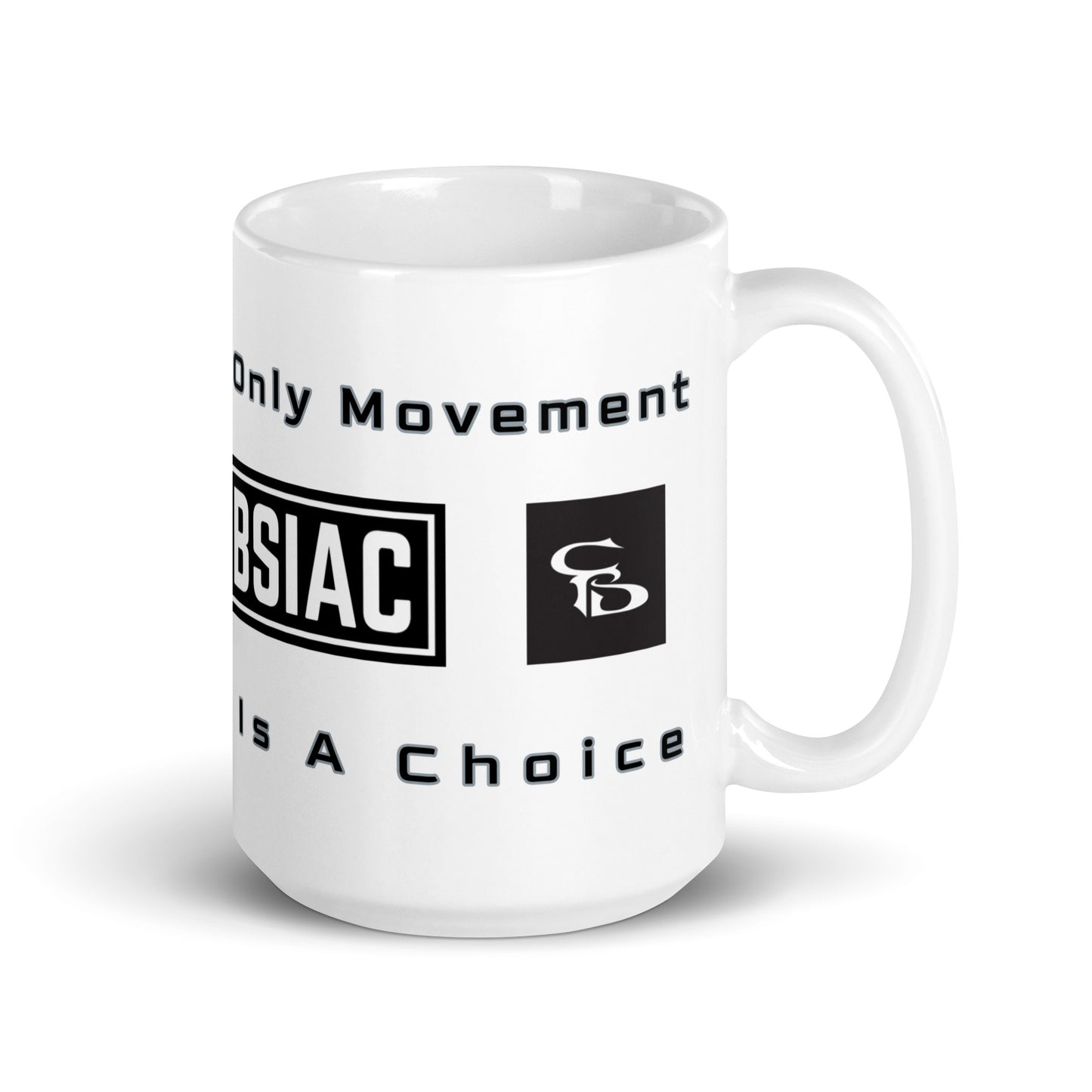 White glossy mug 15oz