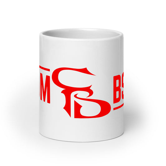 White glossy mug 20oz