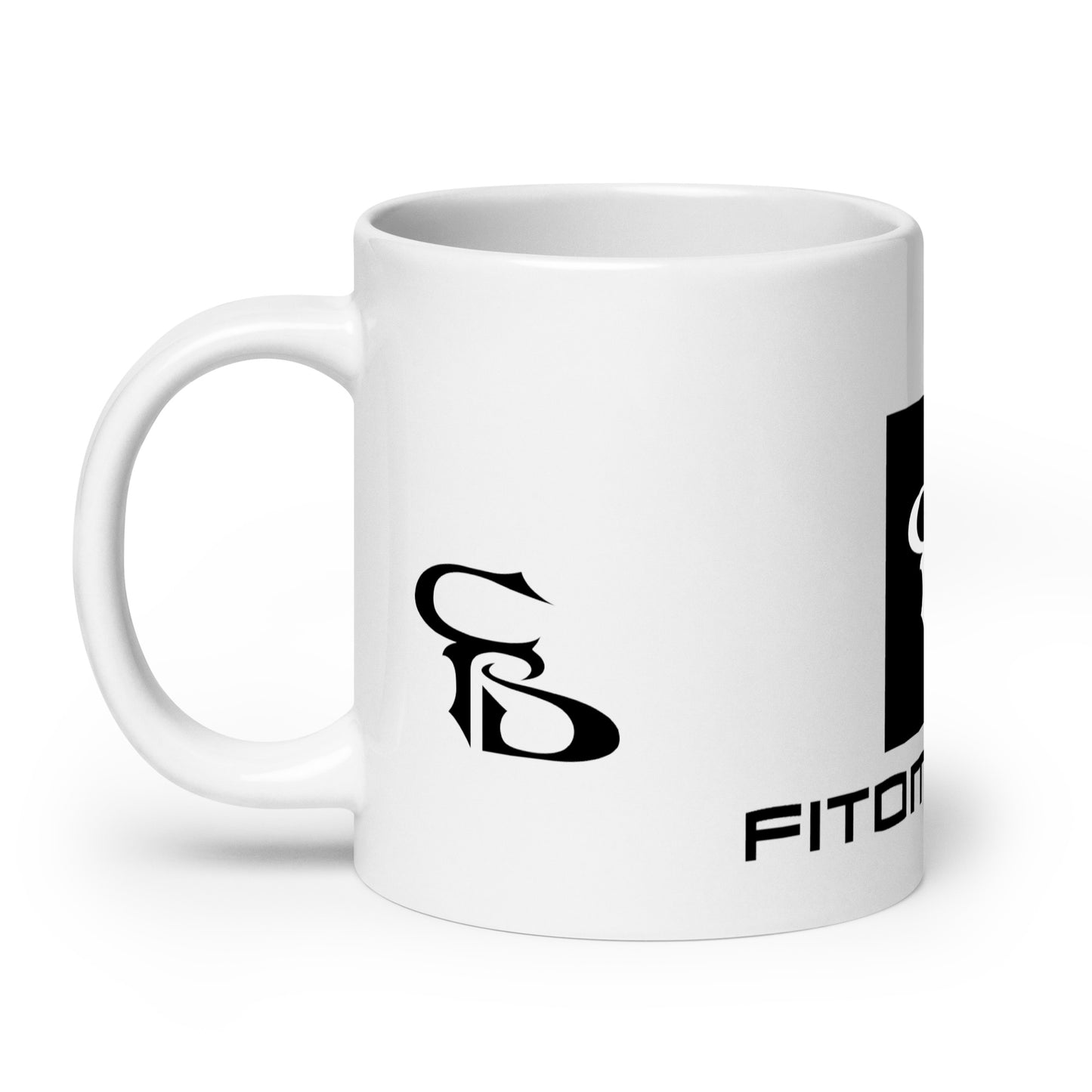 White glossy mug 20oz