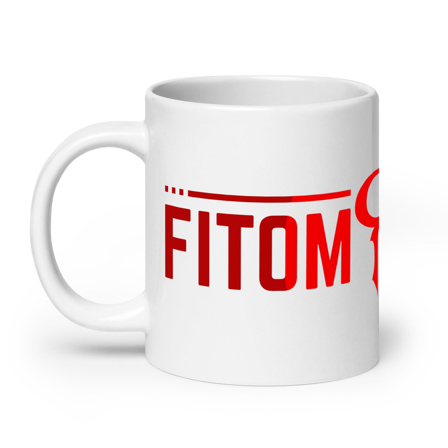 White glossy mug 20oz