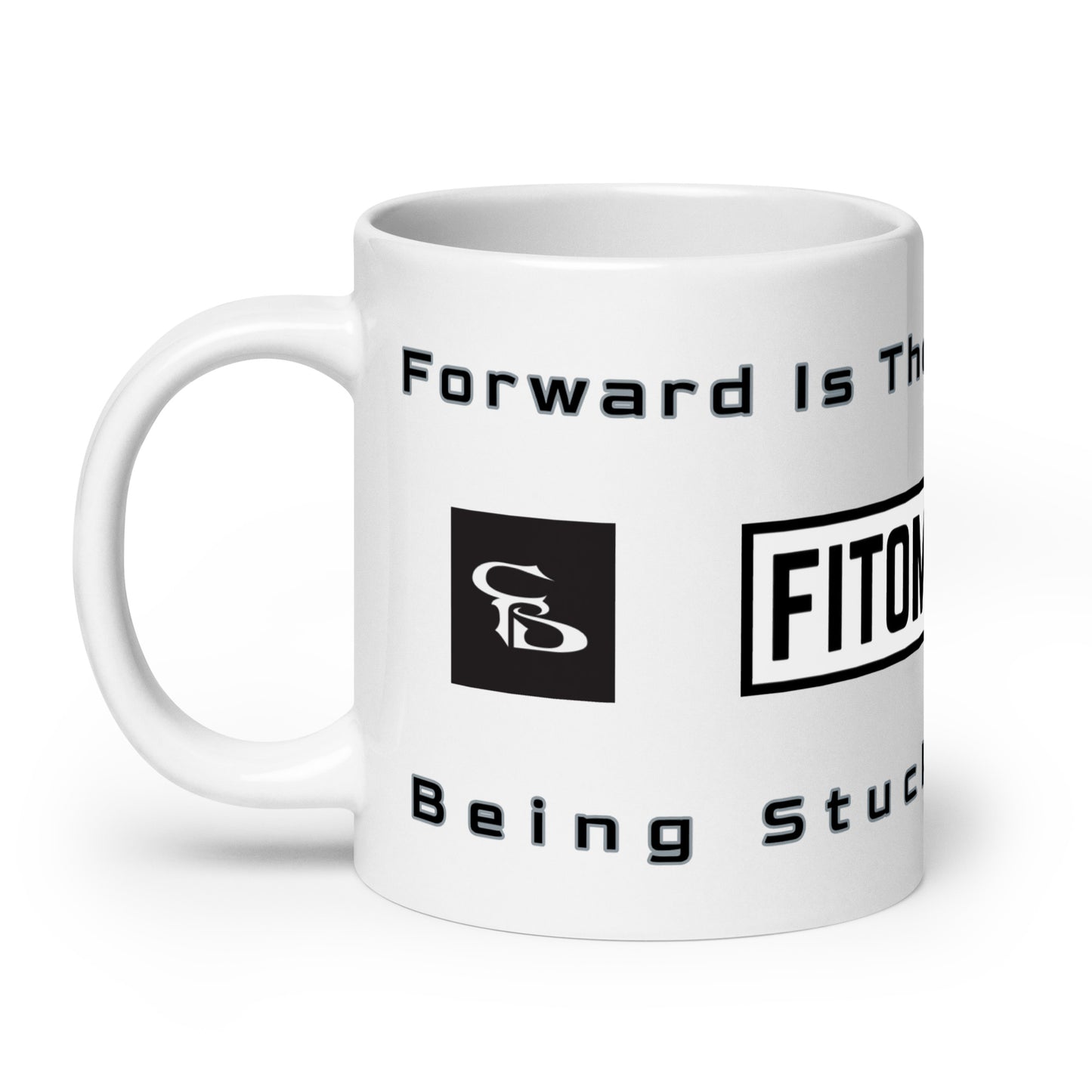 White glossy mug 20oz