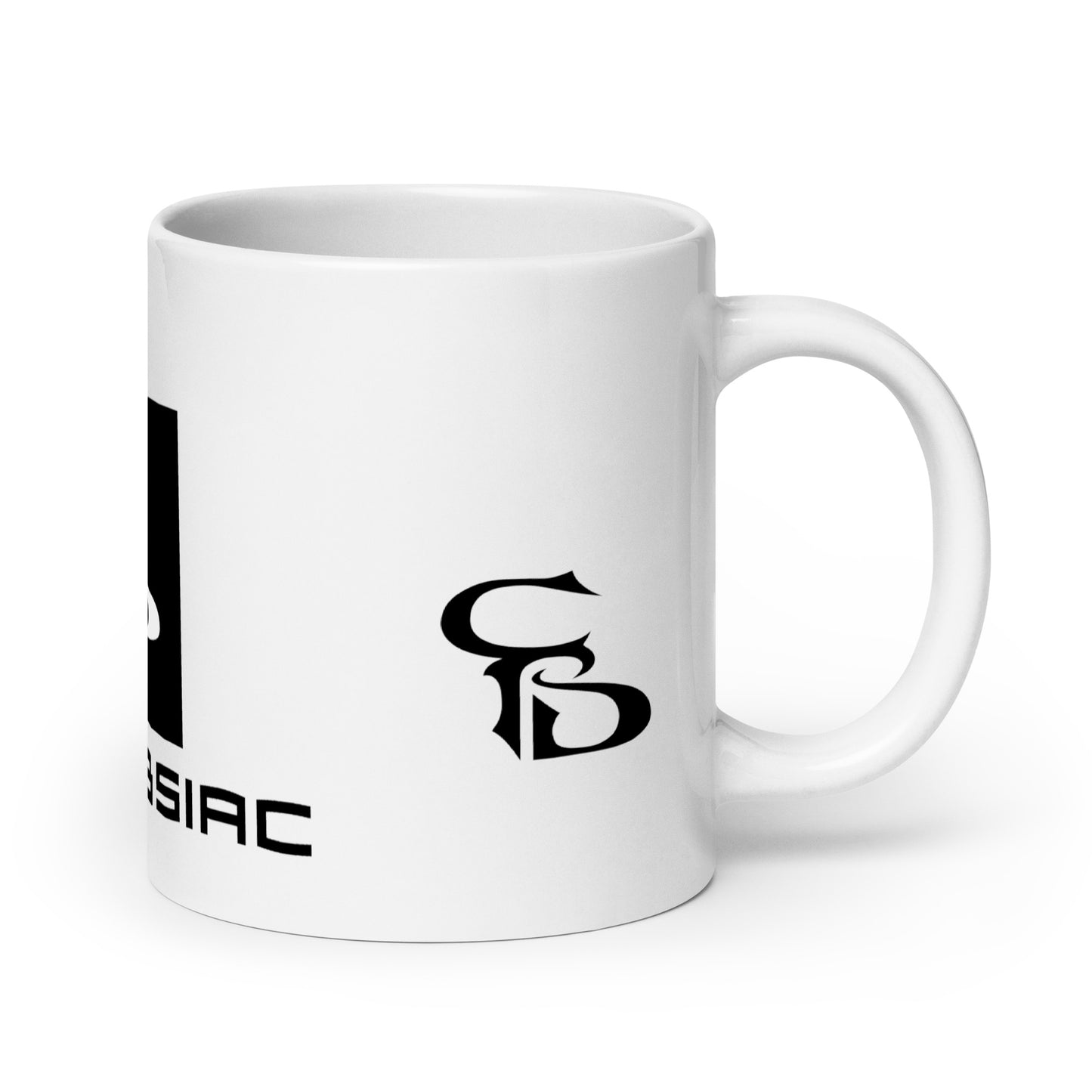 White glossy mug 20oz