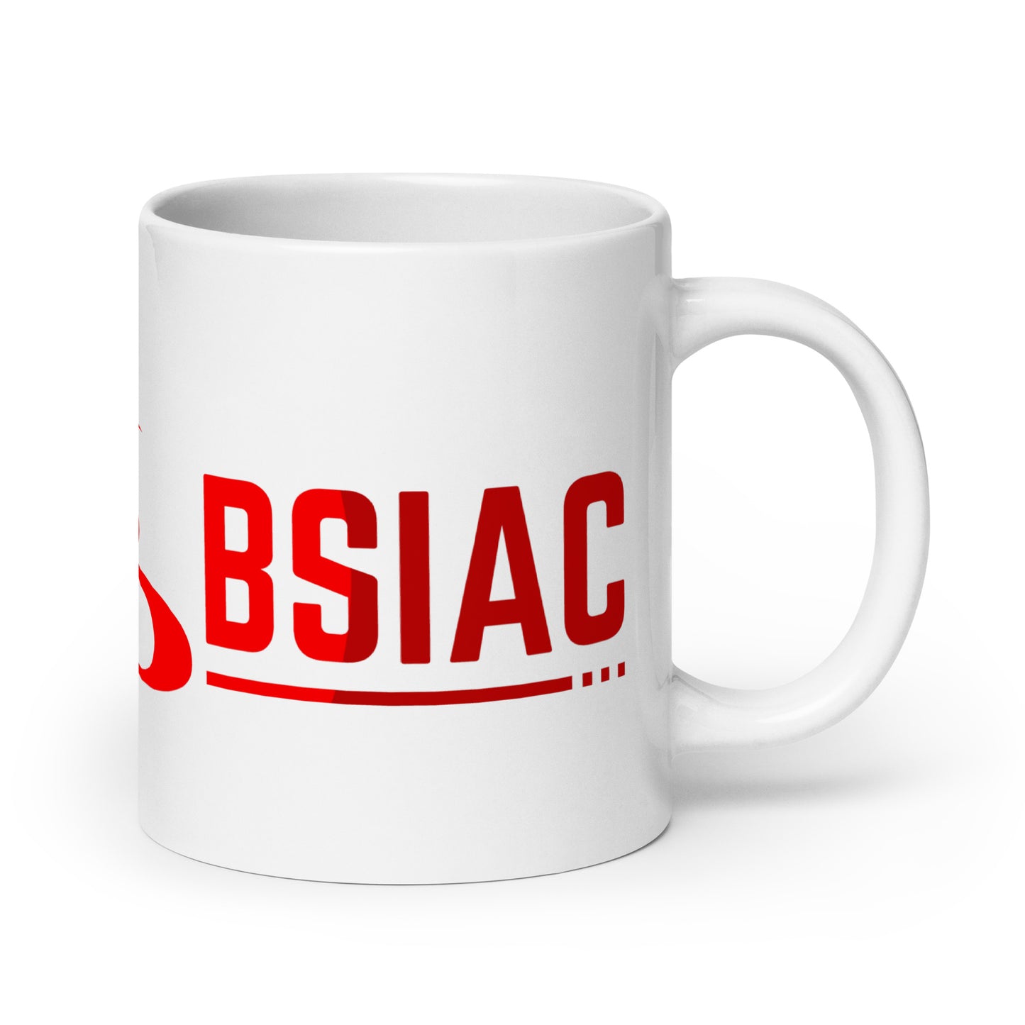 White glossy mug 20oz