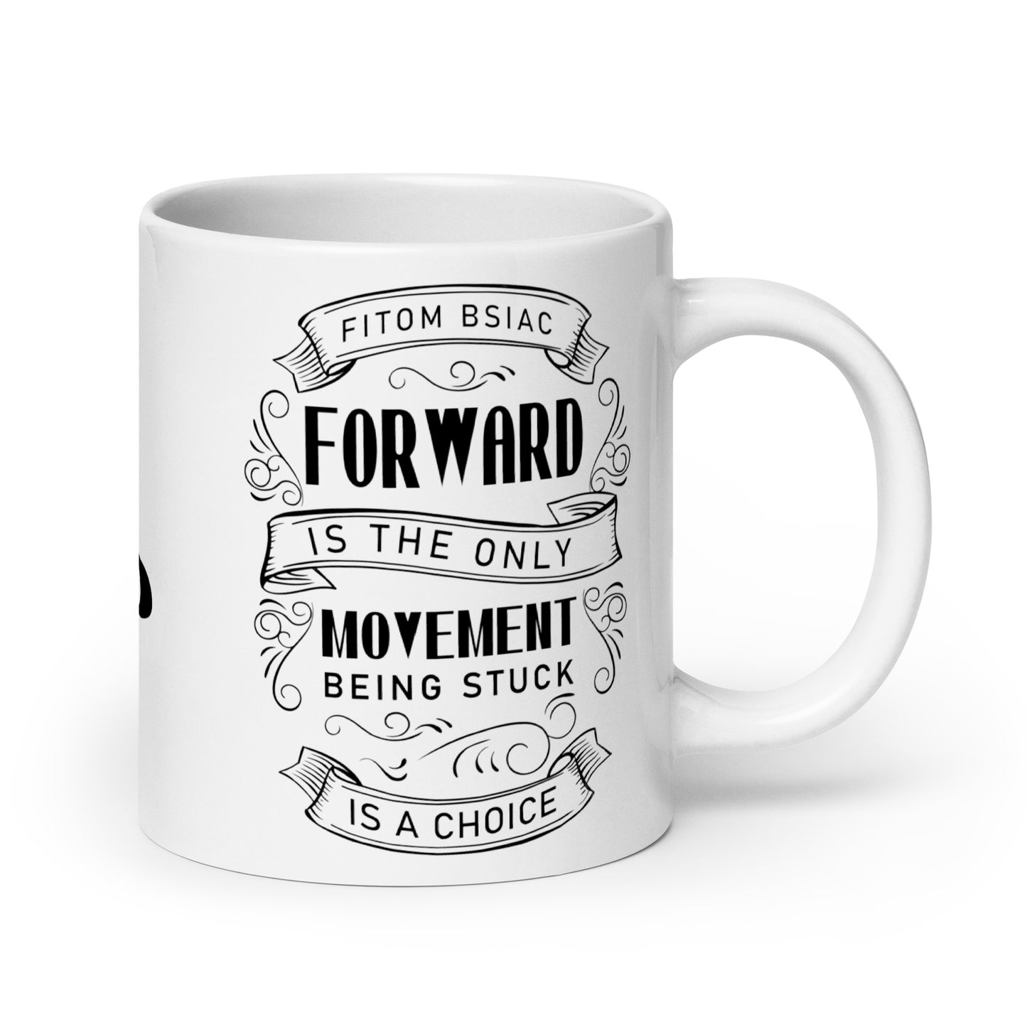 White glossy mug 20oz