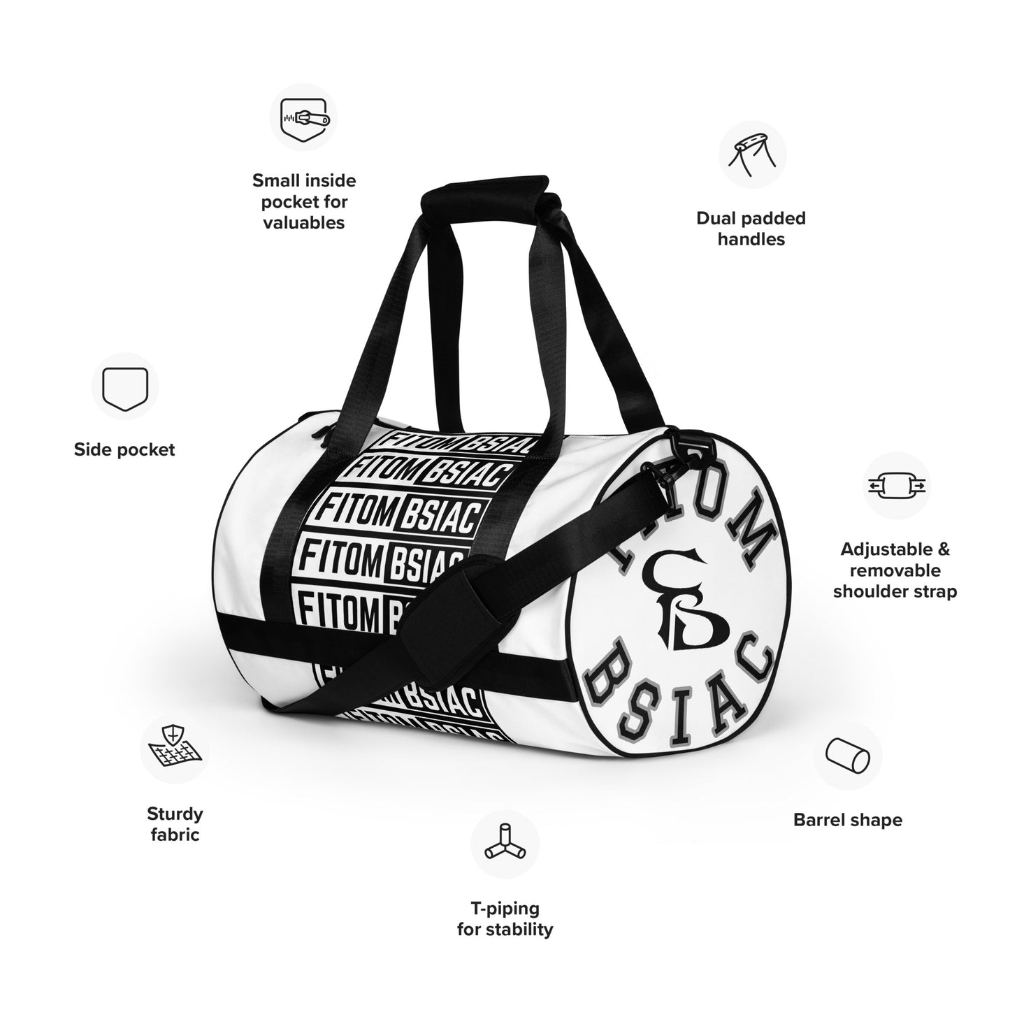 All-over print gym bag