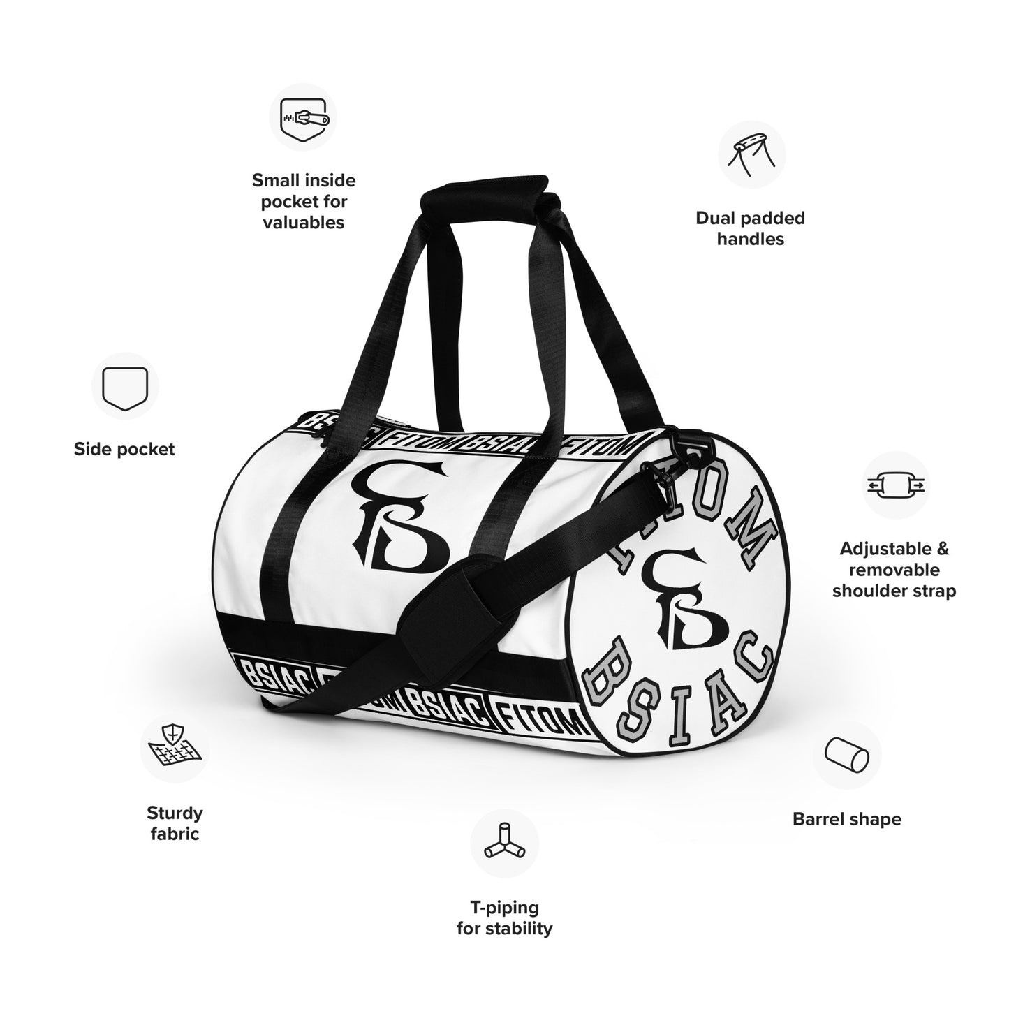 All-over print gym bag