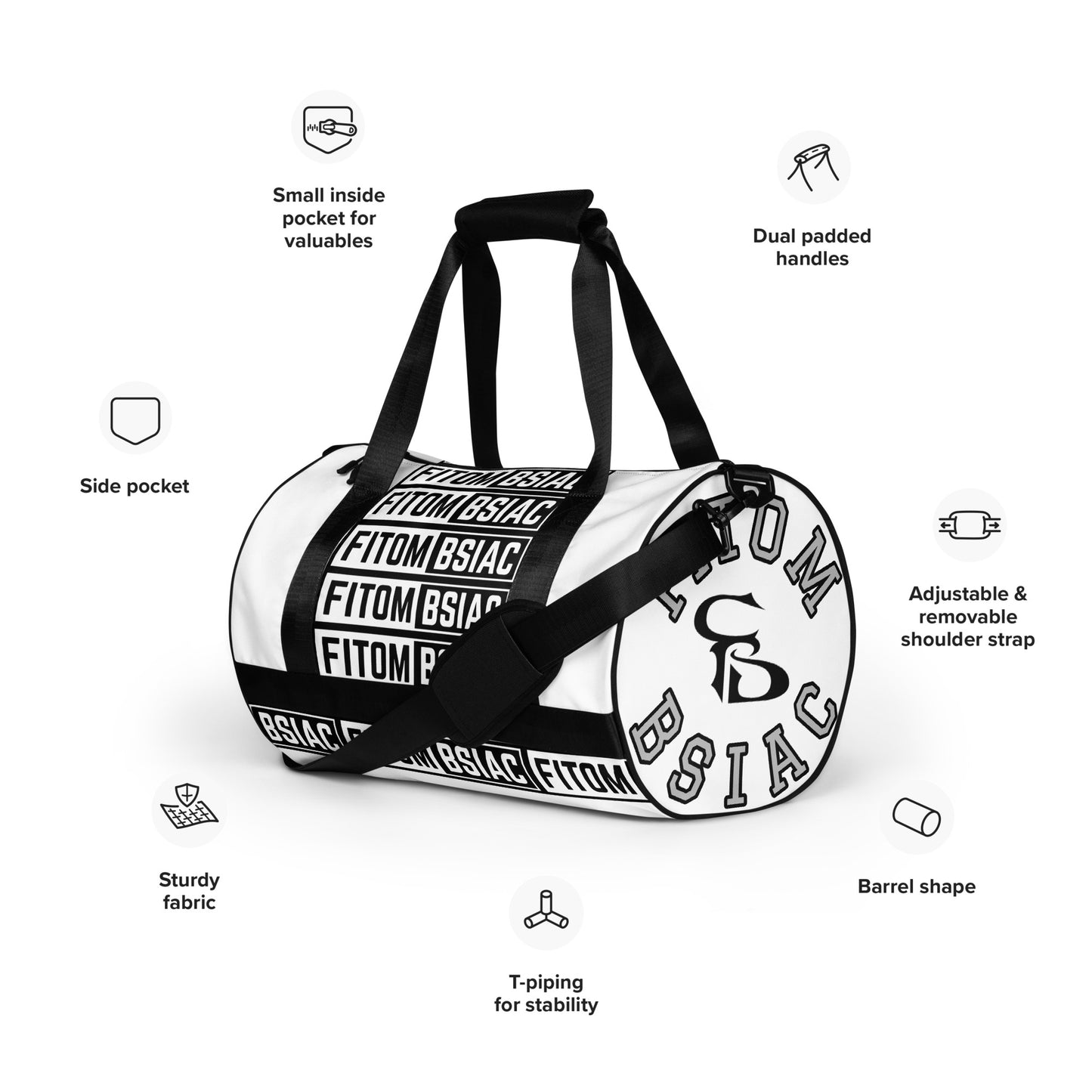 All-over print gym bag