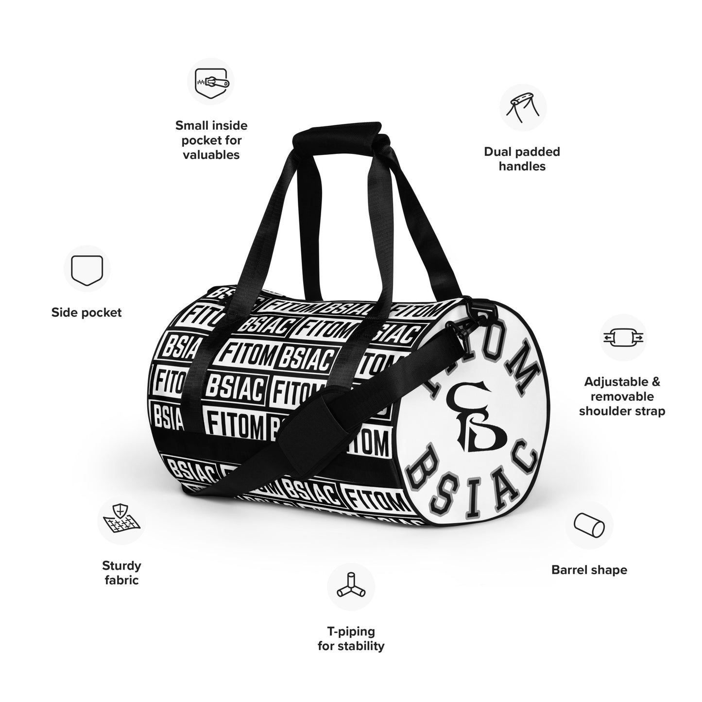 All-over print gym bag