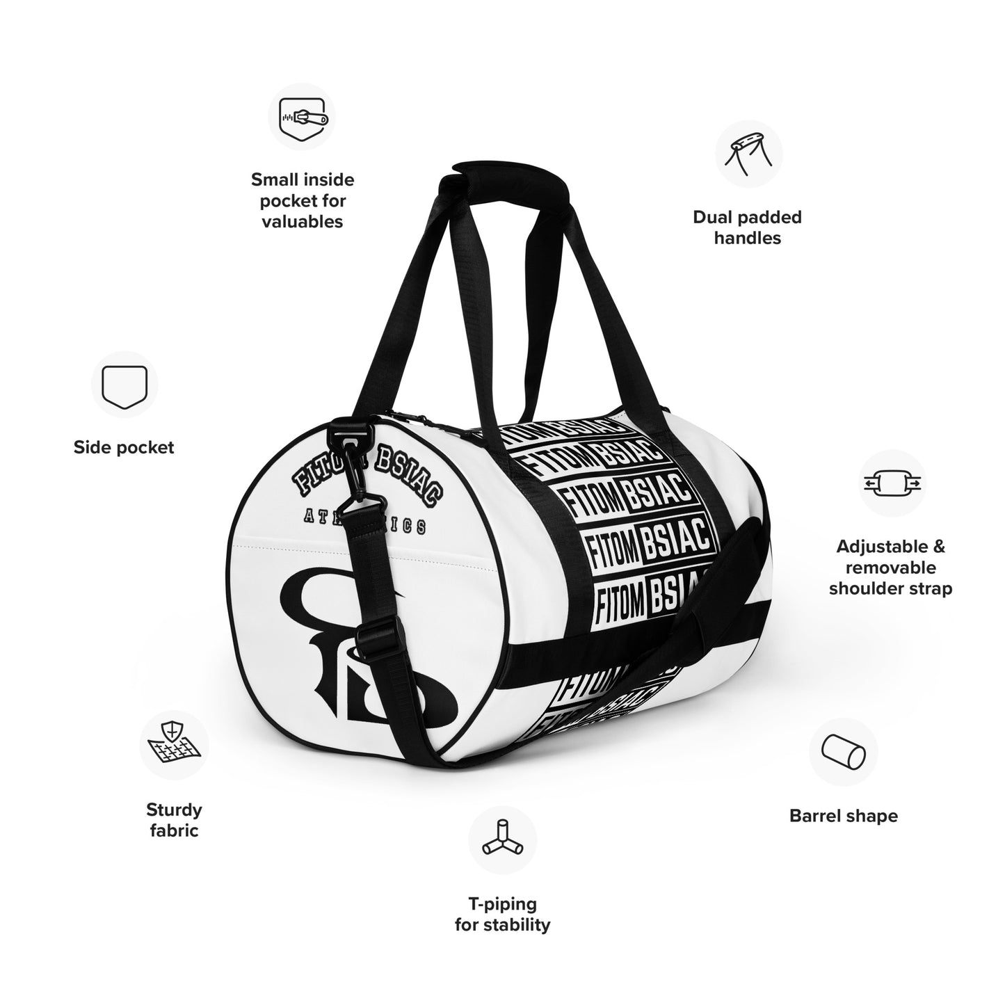 All-over print gym bag