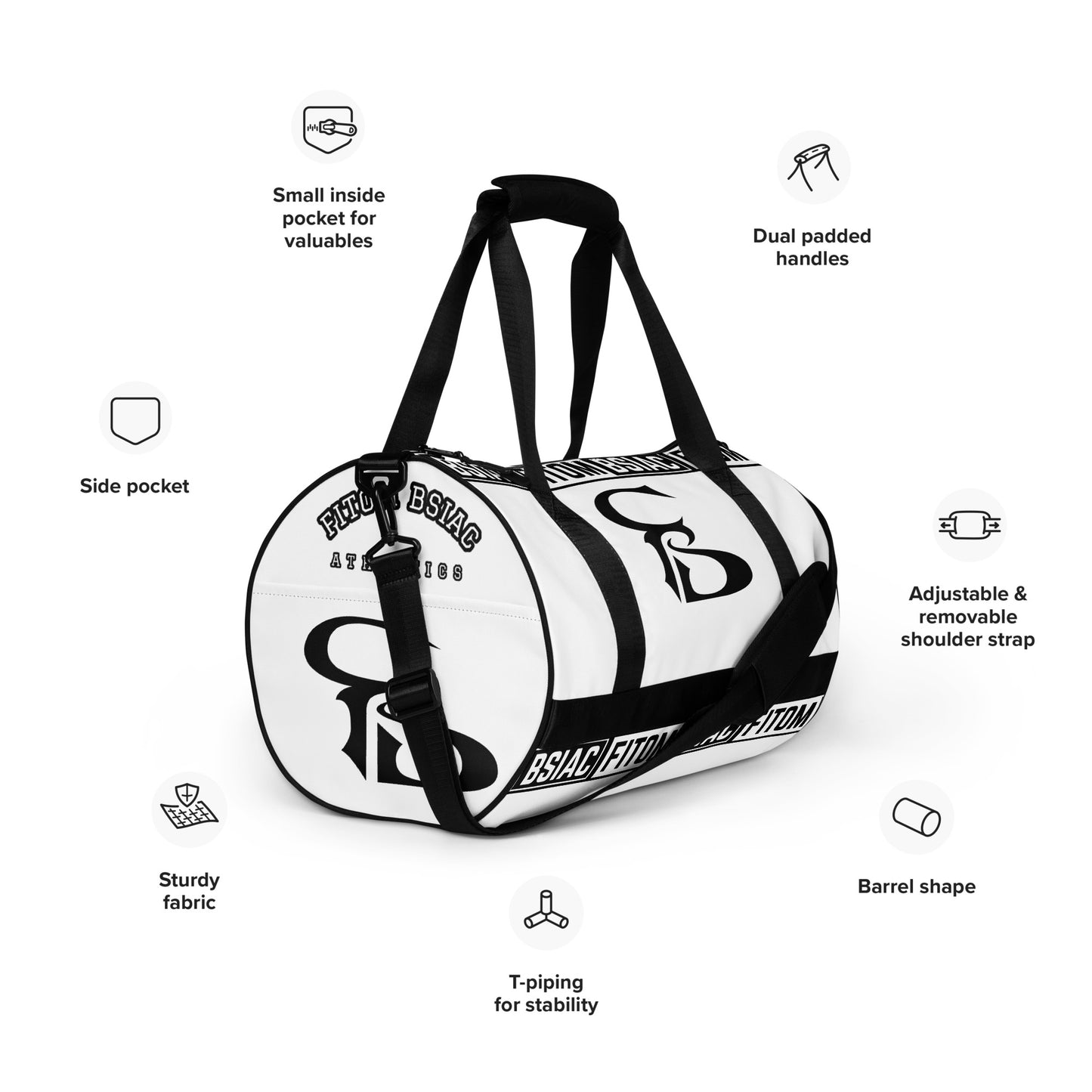 All-over print gym bag