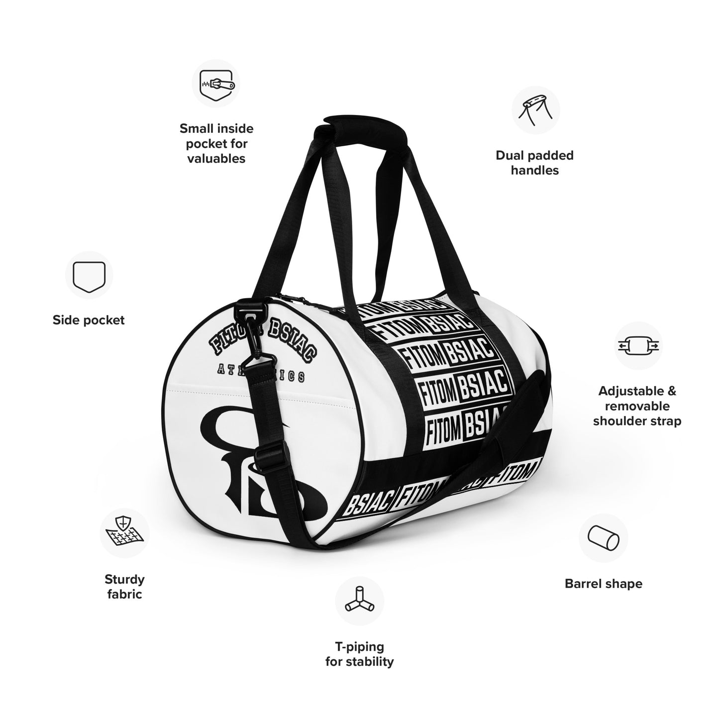 All-over print gym bag