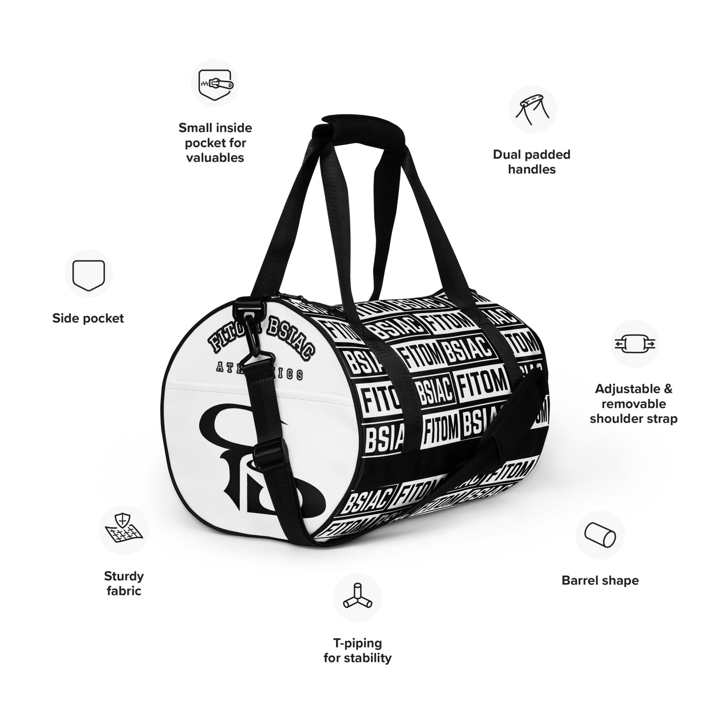 All-over print gym bag