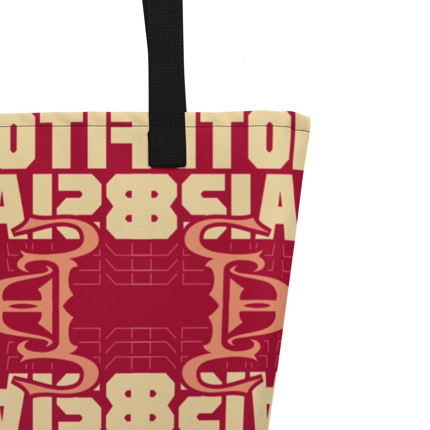 Logo All-Over Print Large Tote Bag