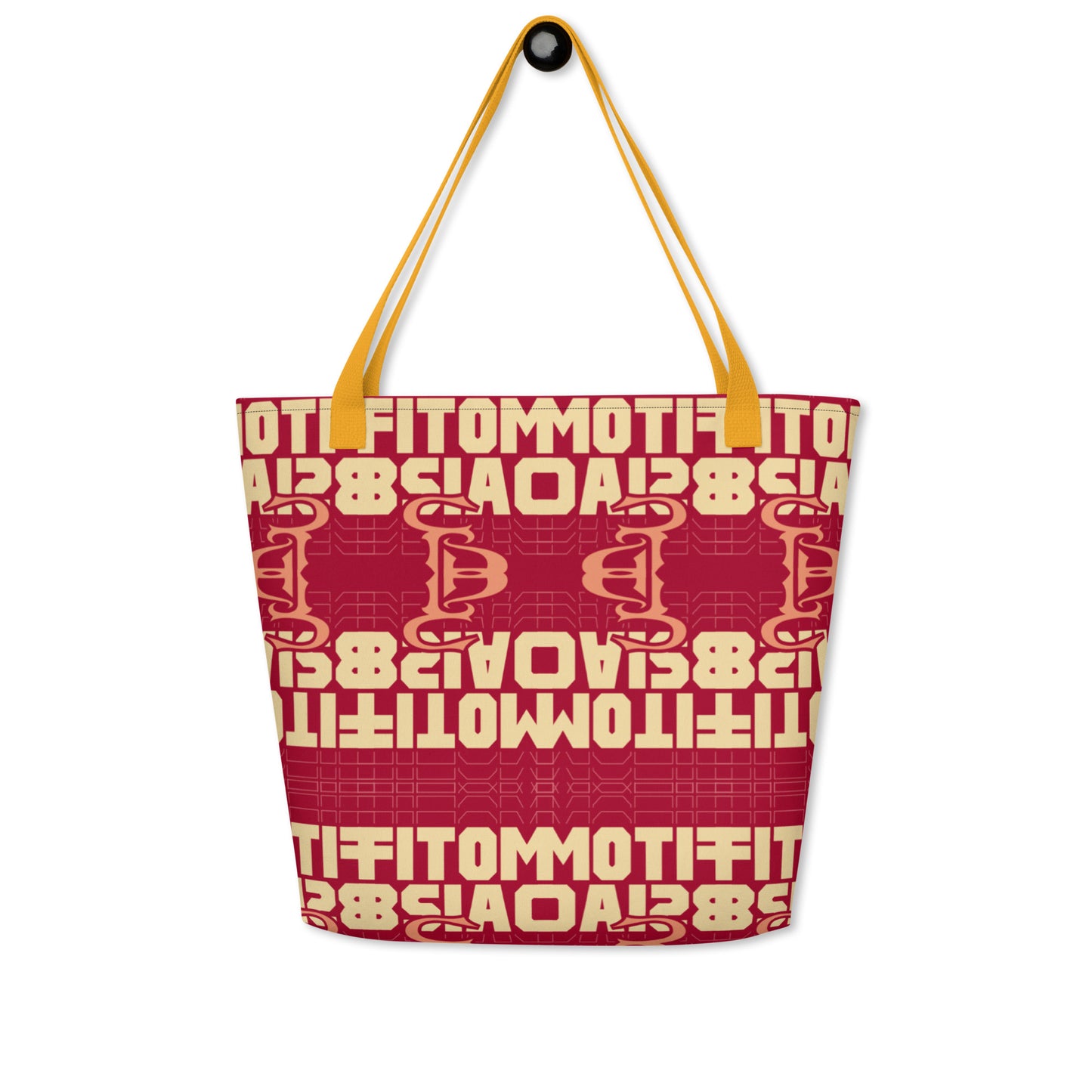 Logo All-Over Print Large Tote Bag