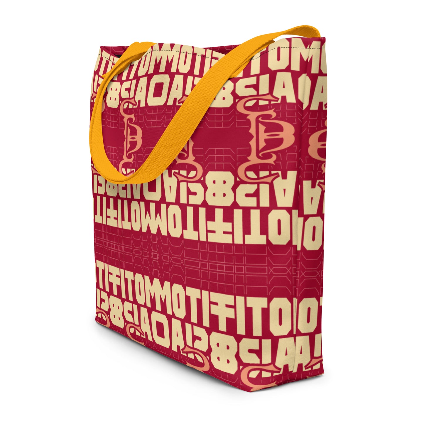 Logo All-Over Print Large Tote Bag