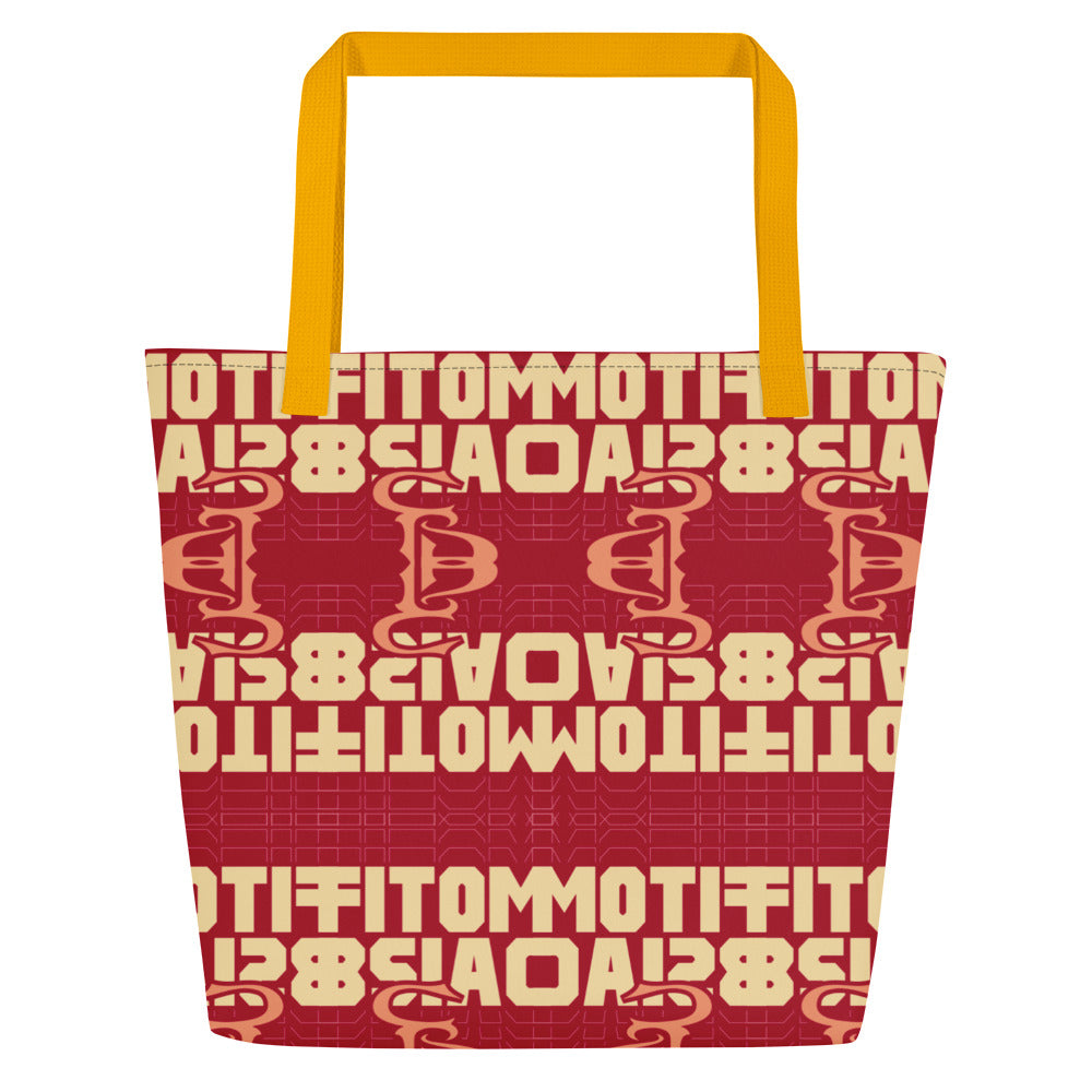 Logo All-Over Print Large Tote Bag