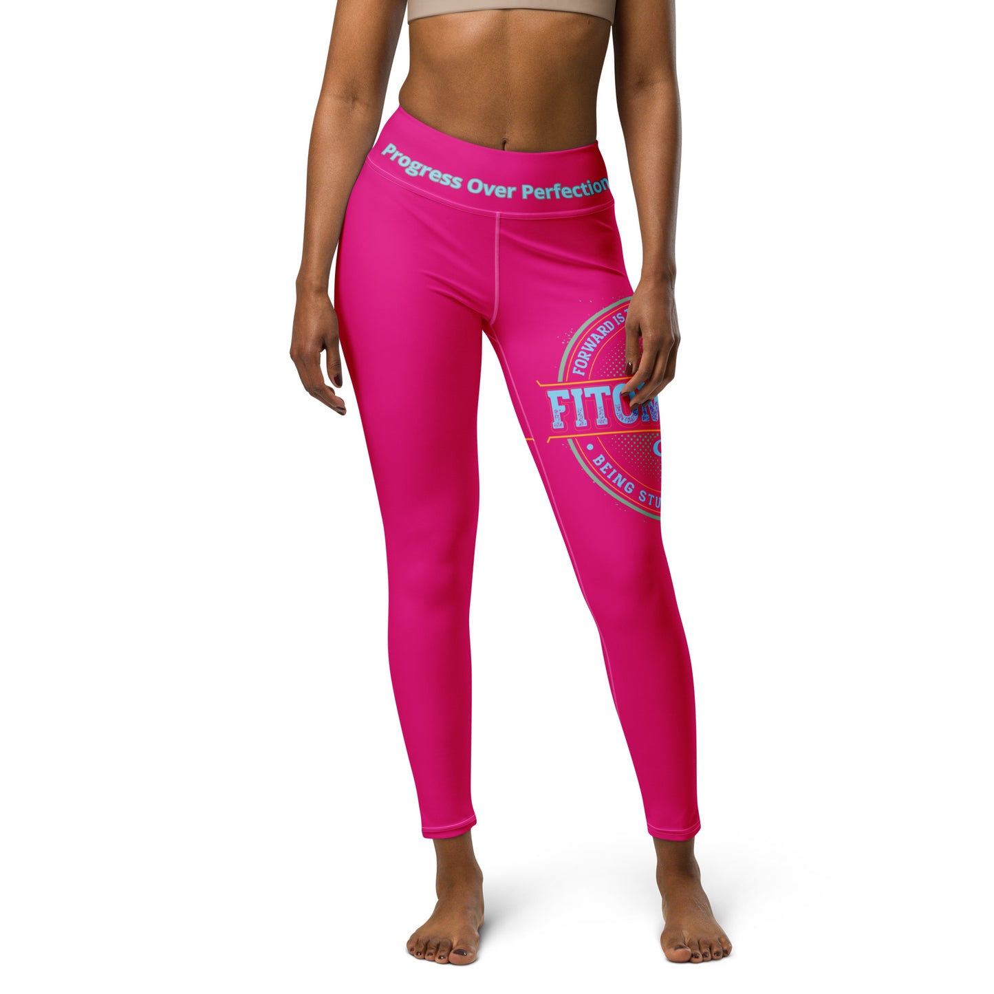 Yoga Leggings (Medium Violet Red)