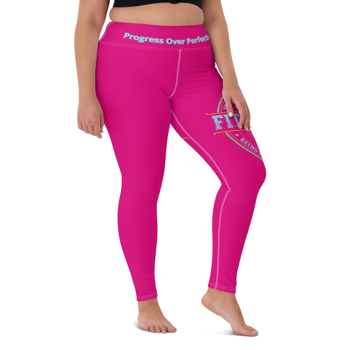 Yoga Leggings (Medium Violet Red)