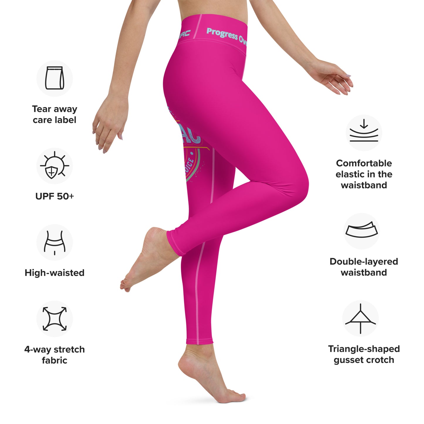 Yoga Leggings (Medium Violet Red)