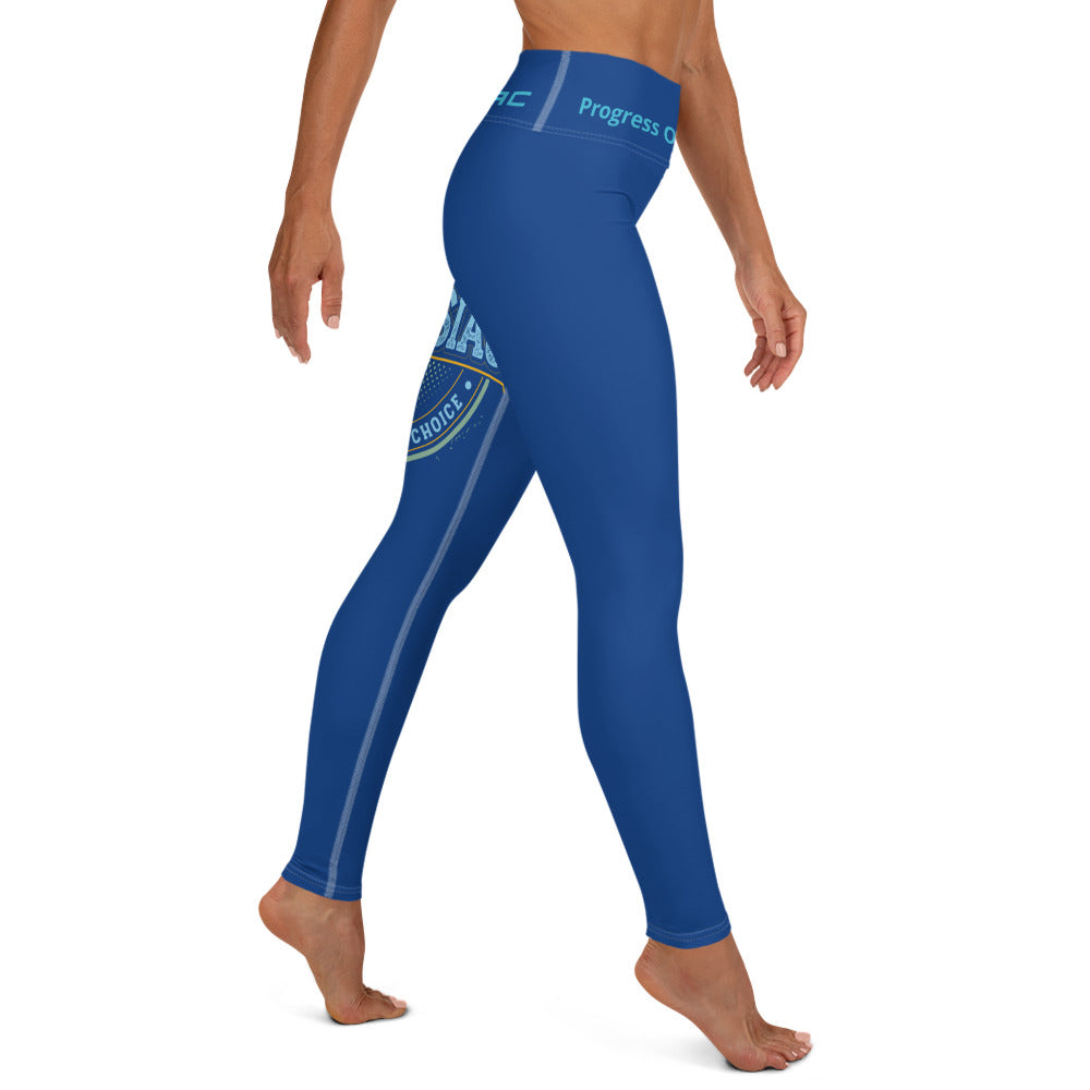 Yoga Leggings (Navy Lite with White Stitch Lines)