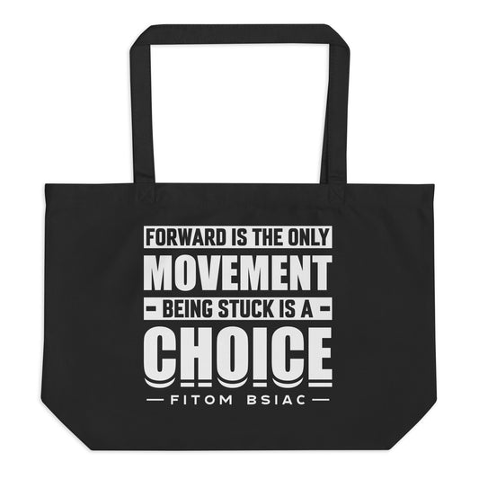 Large organic tote bag