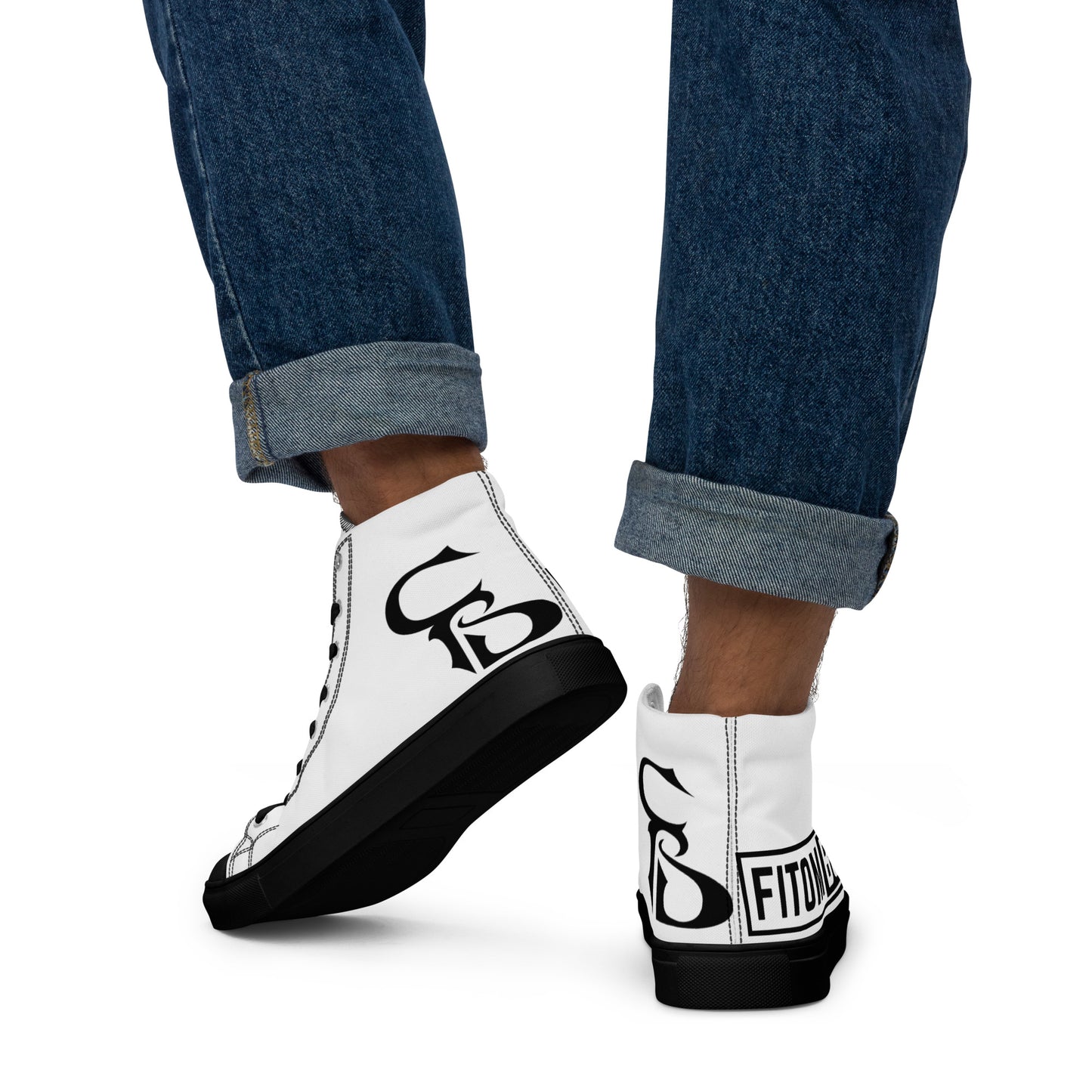 Men’s high top canvas shoes