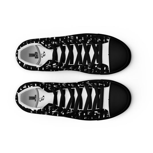 Men’s high top canvas shoes