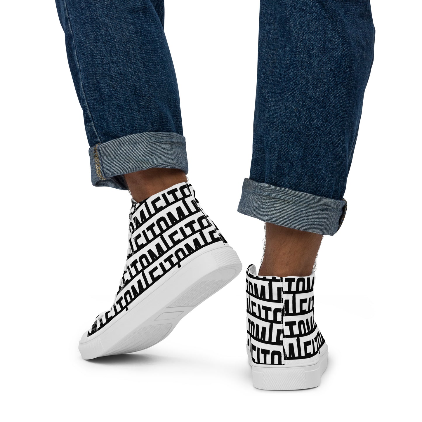 Men’s high top canvas shoes