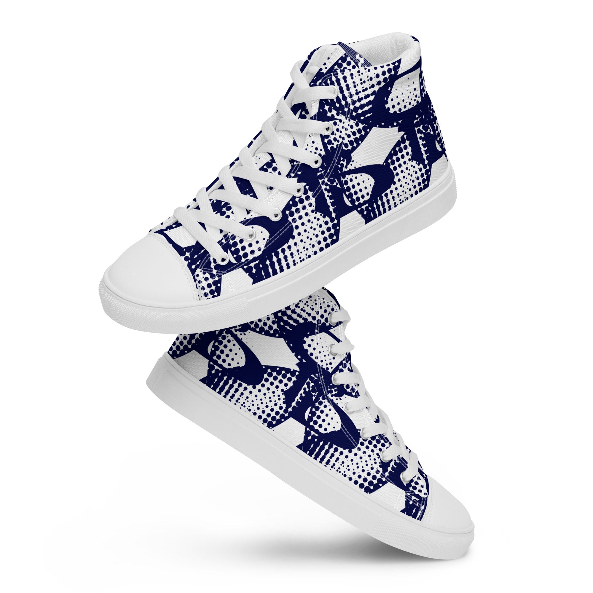 Datamosh Men’s high order top canvas shoes