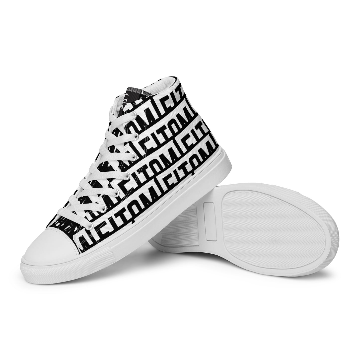 Men’s high top canvas shoes