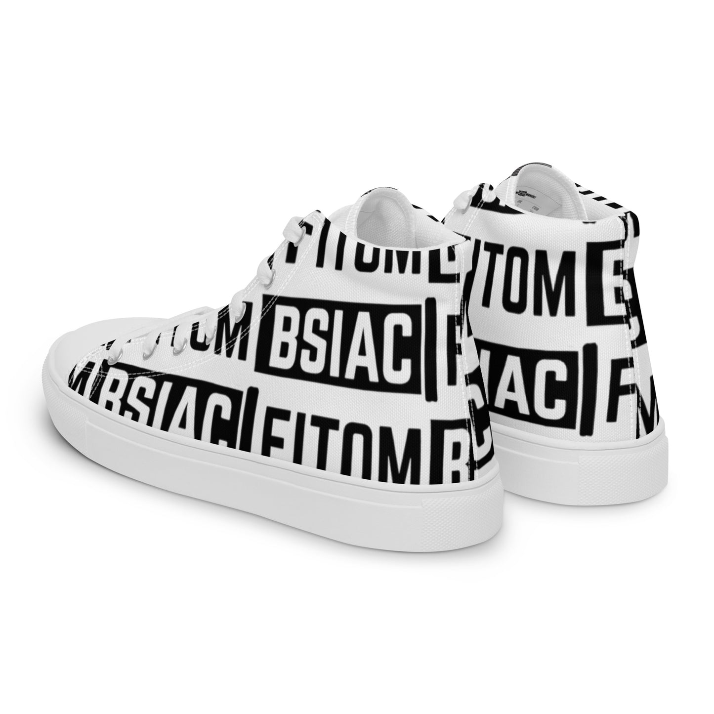 Men’s high top canvas shoes