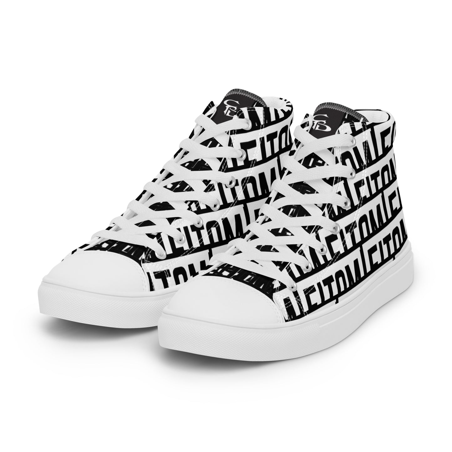 Men’s high top canvas shoes