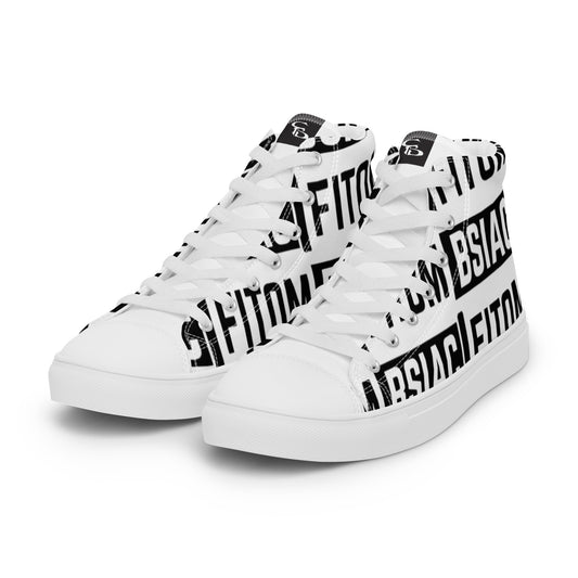 Men’s high top canvas shoes