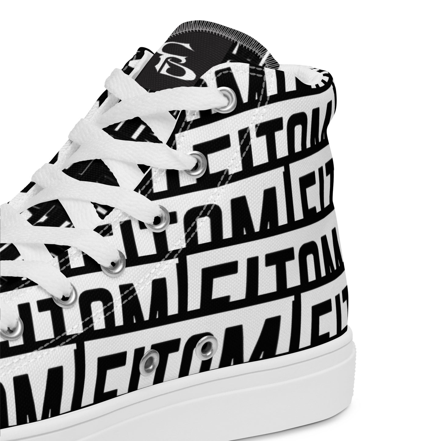 Men’s high top canvas shoes