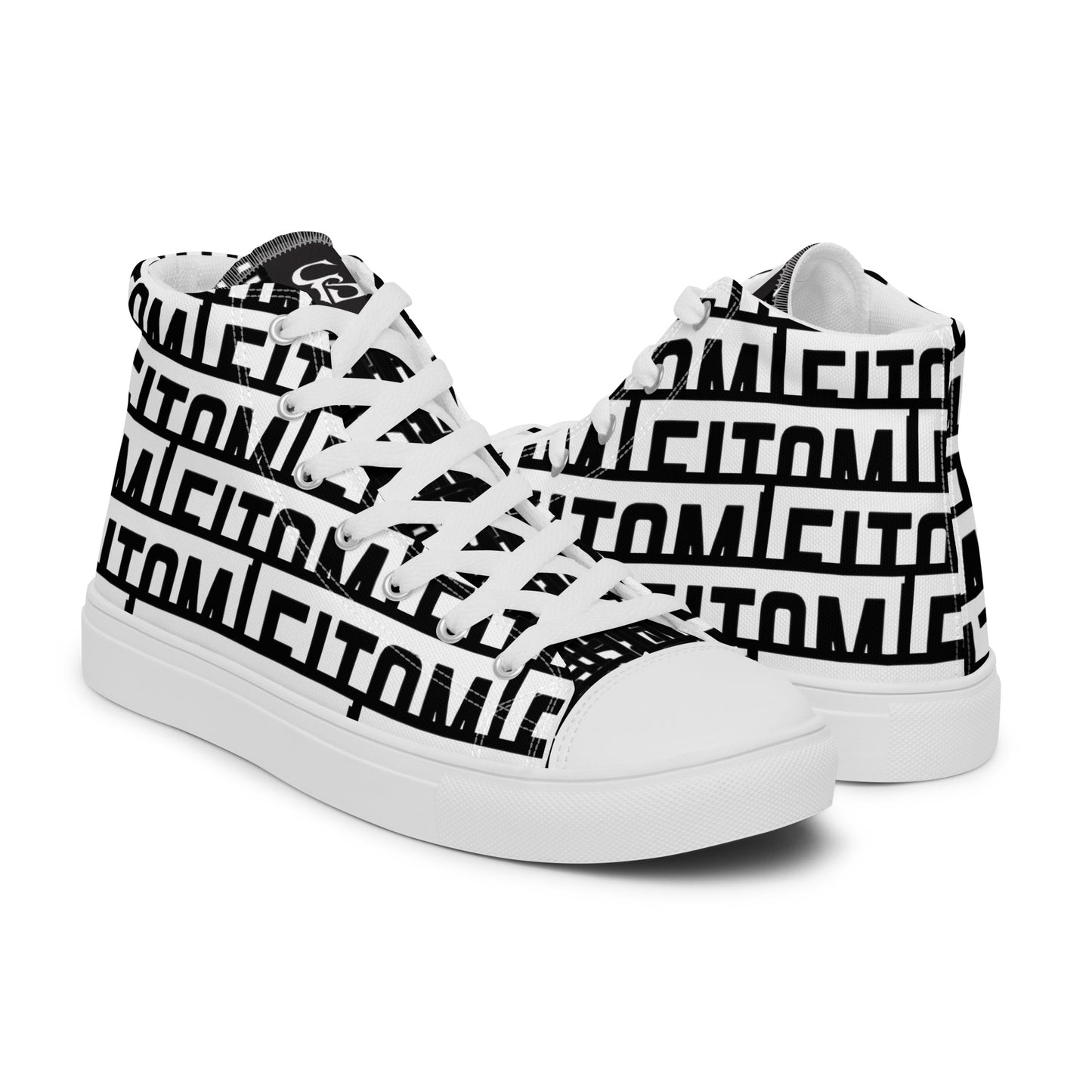 Men’s high top canvas shoes