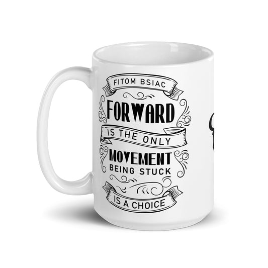 White glossy mug 15oz